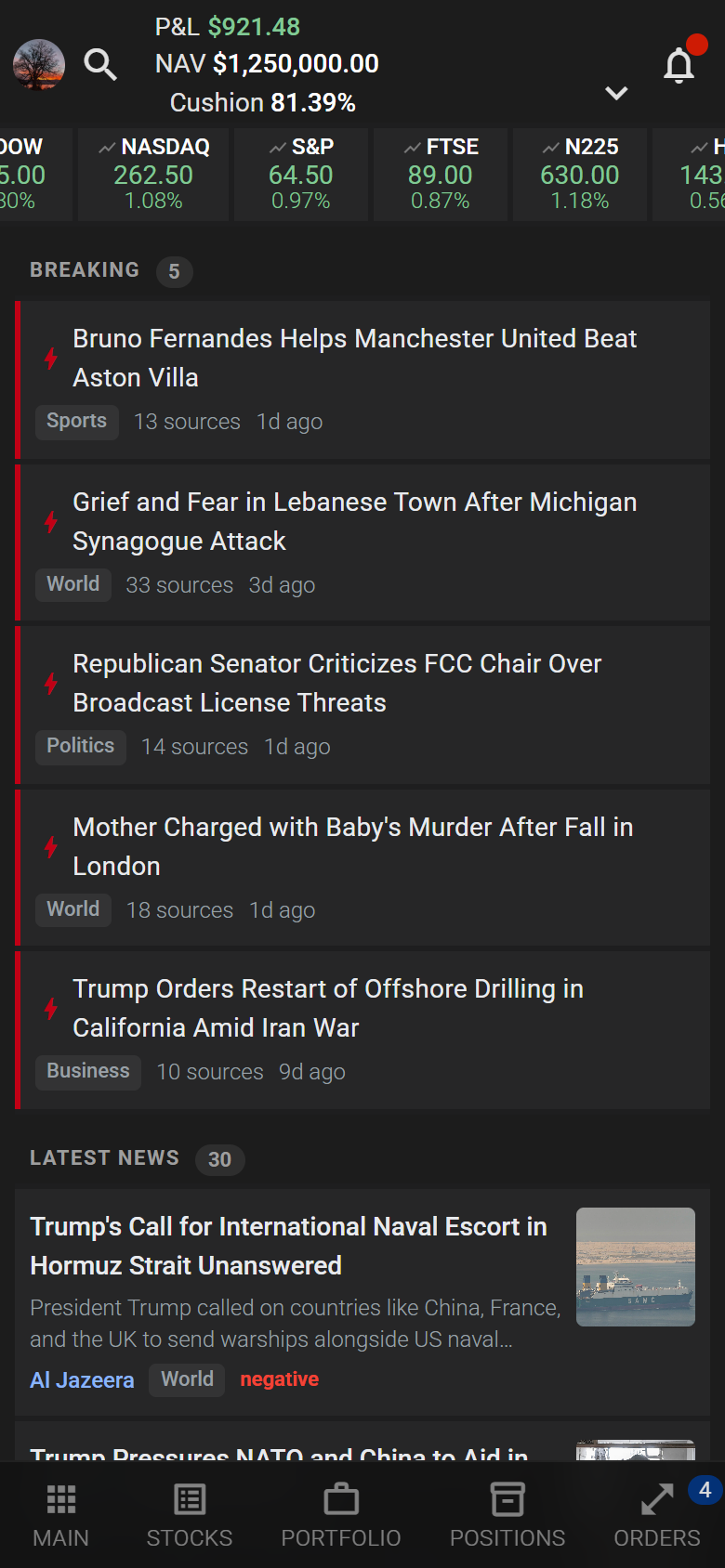 MyAllies AI news analysis and sentiment